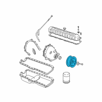 OEM 2001 Jeep Wrangler DAMPER-CRANKSHAFT Diagram - 33002920AC