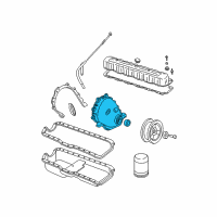 OEM 2004 Jeep Wrangler Cover-Timing Belt Diagram - 53010421