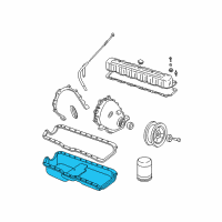 OEM 2000 Jeep Wrangler Pan-Engine Oil Diagram - 53020833AB