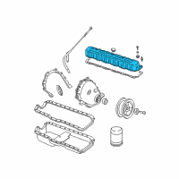 OEM 2001 Jeep Grand Cherokee Cover-Cylinder Head Diagram - 53020323