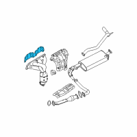 OEM 2015 Nissan Frontier Gasket-Exhaust Manifold, A Diagram - 14036-6N200
