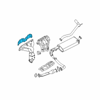 OEM 2017 Nissan Frontier Gasket-Exhaust Manifold, A Diagram - 14036-6N200