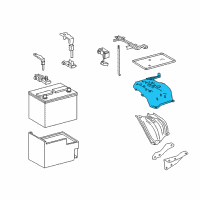 OEM Lexus Carrier Assy, Battery Diagram - 74410-78030