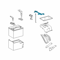 OEM Lexus Clamp Sub-Assy, Battery Diagram - 74404-78010