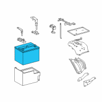 OEM 2019 Lexus NX300 Battery Diagram - 28800-38080