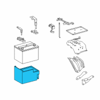 OEM 2019 Lexus NX300 Insulator, Battery Diagram - 28899-36060