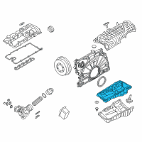 OEM 2018 BMW 340i Engine Oil Pan Diagram - 11-13-8-580-126