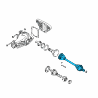 OEM 2003 BMW 525i Rear Axle Shaft Diagram - 33-21-1-229-432