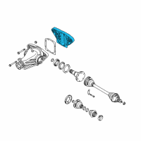 OEM 2001 BMW 530i Transmission Cover Diagram - 33-13-1-214-309