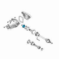 OEM 2006 BMW M3 Shaft Seal With Lock Ring Diagram - 33-10-7-510-289