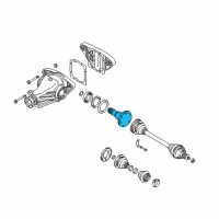 OEM 2004 BMW X5 Drive Flange Output Diagram - 33-13-1-428-284