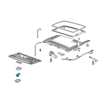 OEM 2004 Pontiac Aztek Switch Asm-Sun Roof *Very Dark Gray Diagram - 10425339