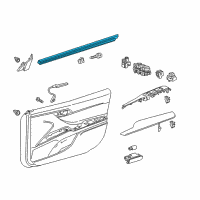 OEM 2022 Toyota Camry Belt Weatherstrip Diagram - 68171-06212