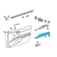 OEM Toyota Armrest Diagram - 74210-06260-D2