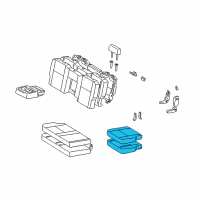 OEM 2003 Toyota Tundra Cushion Assembly Diagram - 71470-0C010-E0