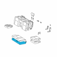 OEM Toyota Tundra Seat Cushion Pad Diagram - 71503-0C030