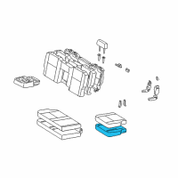 OEM 2004 Toyota Tundra Seat Cushion Pad Diagram - 71504-0C030