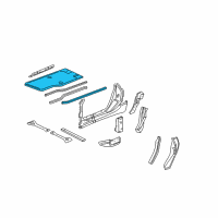 OEM 2008 Chevrolet Corvette Floor Pan Diagram - 25958368