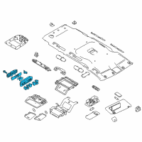 OEM 2013 Nissan Quest Control Assembly Rear Diagram - 27511-1JA0A