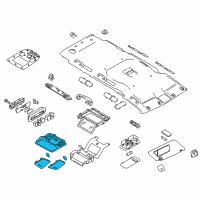 OEM 2012 Nissan Quest Lamp Assembly Map Diagram - 26430-1JA2A