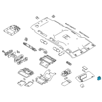 OEM Nissan Holder SUNVISOR Diagram - 96409-1FA0A