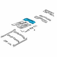 OEM 2010 Dodge Dakota Pan-Rear Floor Diagram - 55359575AA