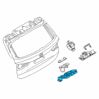 OEM BMW X1 Trunk Lid Lock Diagram - 51-24-7-383-282