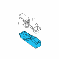 OEM 2002 BMW 325Ci Console, Centre Arm Rest Diagram - 51-16-8-218-305