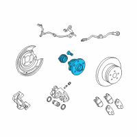 OEM 2013 Toyota Matrix Hub & Bearing Diagram - 42450-02160