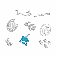 OEM Toyota Matrix Caliper Diagram - 47830-02190
