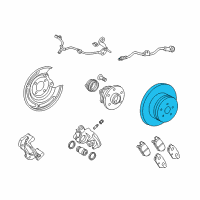 OEM 2012 Toyota Matrix Rotor Diagram - 42431-02200