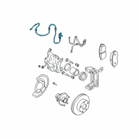 OEM 2003 Infiniti G35 Sensor Assembly-Anti SKID, Front L Diagram - 47911-AL50A