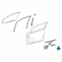 OEM 2014 Lexus RX450h Motor Assy, Power Window Regulator Diagram - 85720-0E022