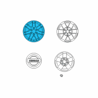 OEM Nissan Pathfinder Armada Aluminum Wheel Diagram - 40300-7S310