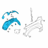 OEM 2017 Ford F-350 Super Duty Inner Liner Diagram - HC3Z16102H