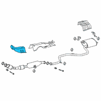 OEM 2022 Toyota Corolla Heat Shield Diagram - 58151-02490