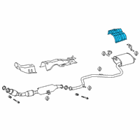 OEM 2021 Toyota Corolla Heat Shield Diagram - 58327-02230