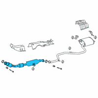 OEM 2022 Toyota Corolla Front Pipe Diagram - 17410-37500