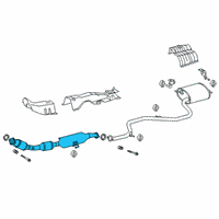 OEM Toyota Corolla Front Pipe Diagram - 17410-0TC50