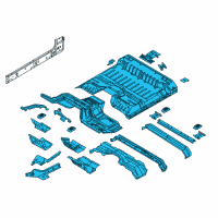 OEM 2011 Ford F-250 Super Duty Floor Pan Assembly Diagram - BC3Z-2811000-A