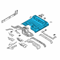 OEM Ford F-250 Super Duty Rear Floor Pan Diagram - AC3Z-28111A15-A