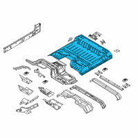 OEM 2014 Ford F-250 Super Duty Rear Floor Pan Diagram - AC3Z-28111A15-A