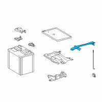 OEM Toyota Hold Down Diagram - 74404-02380