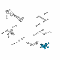 OEM 2012 Hyundai Sonata Carrier Assembly-Rear Axle, LH Diagram - 52710-4R010