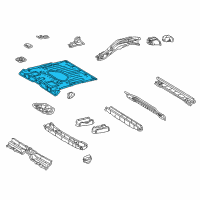 OEM Toyota RAV4 Rear Floor Pan Diagram - 58311-42010