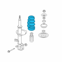 OEM 2012 Nissan Versa Spring-Front Diagram - 54010-3AN0B