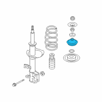 OEM 2016 Nissan Versa Note Strut Mounting Insulator Assembly Diagram - 54320-3VA0A