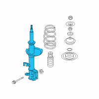 OEM 2013 Nissan Versa Strut Kit-Front Suspension, LH Diagram - E4303-9KF0B