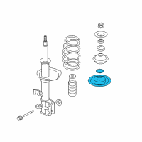 OEM 2016 Nissan Versa Note Front Spring Seat Assembly Upper Diagram - 54040-1HK0B