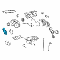 OEM 2004 Toyota Tacoma Lower Timing Cover Diagram - 11321-62900